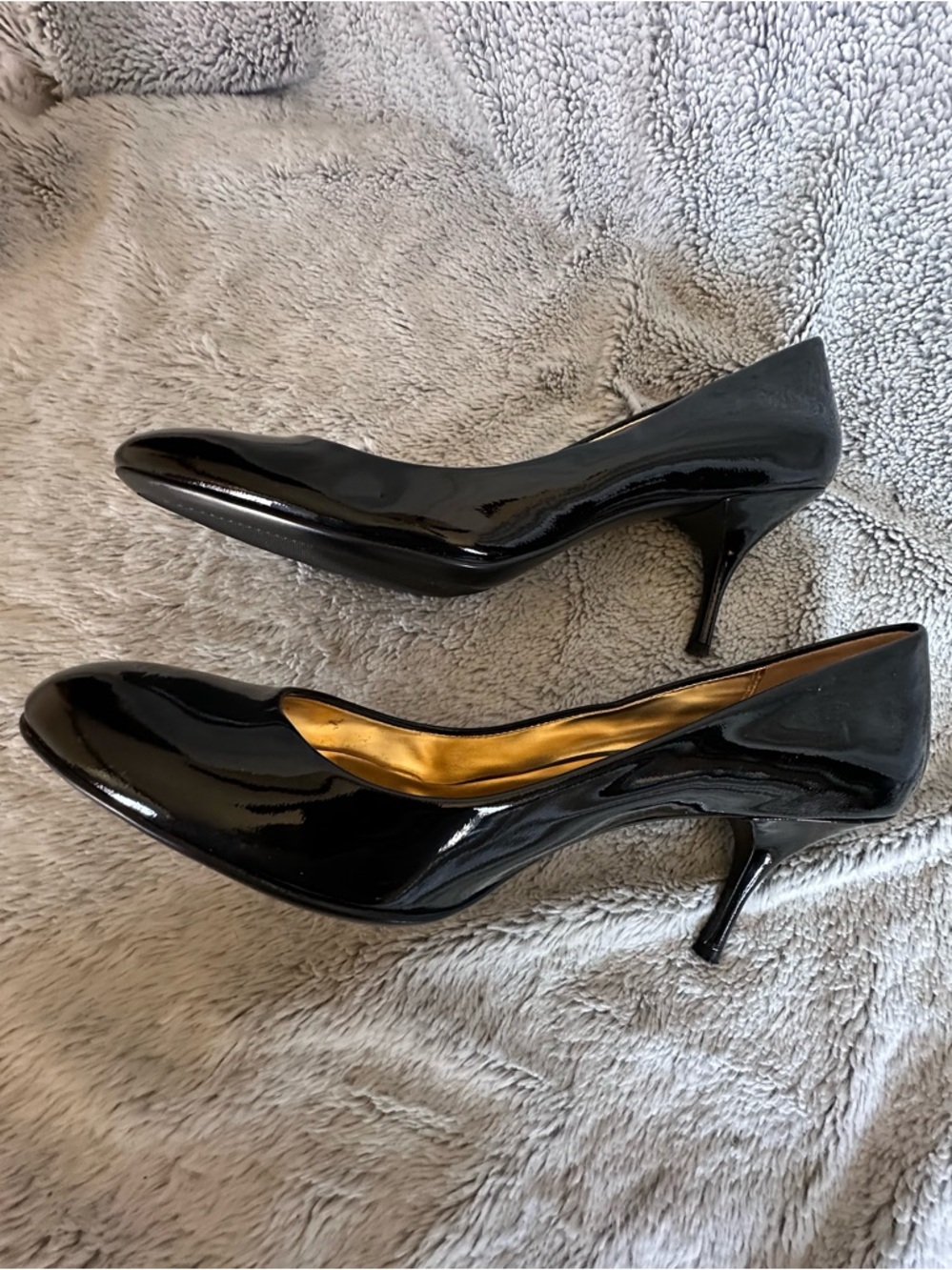 Coach Salma Black Patent Leather Pumps Heels Sz 9.5 - Picture 5 of 15